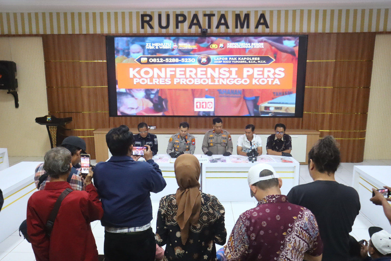 Sita Puluhan Gram Sabu, Polres Probolinggo Kota Ungkap 6 Kasus Narkoba