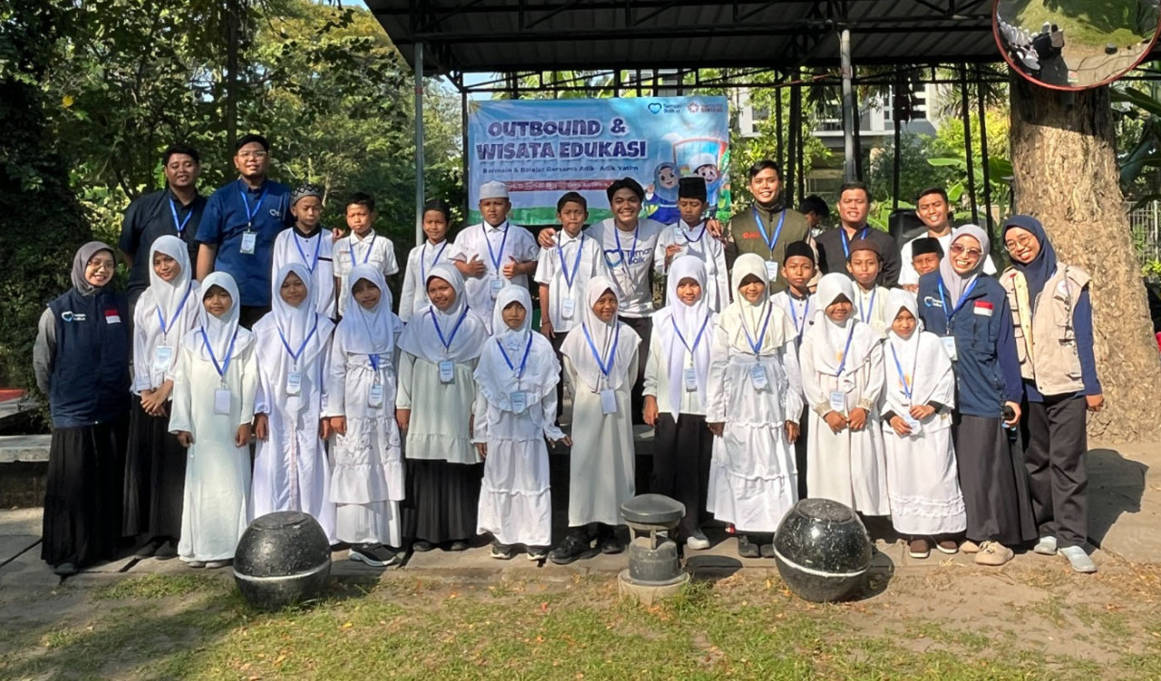 Teman Baik bersama Indonesia Bintang Langit menggabungkan bantuan pendidikan dengan kegiatan pengembangan karakter. (Foto: Teman Baik for jatimnow.com)