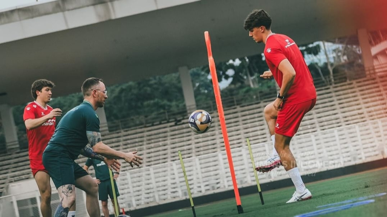 Pemain Timnas Indonesia saat berlatih. (Foto: instagram timnasindonesia)