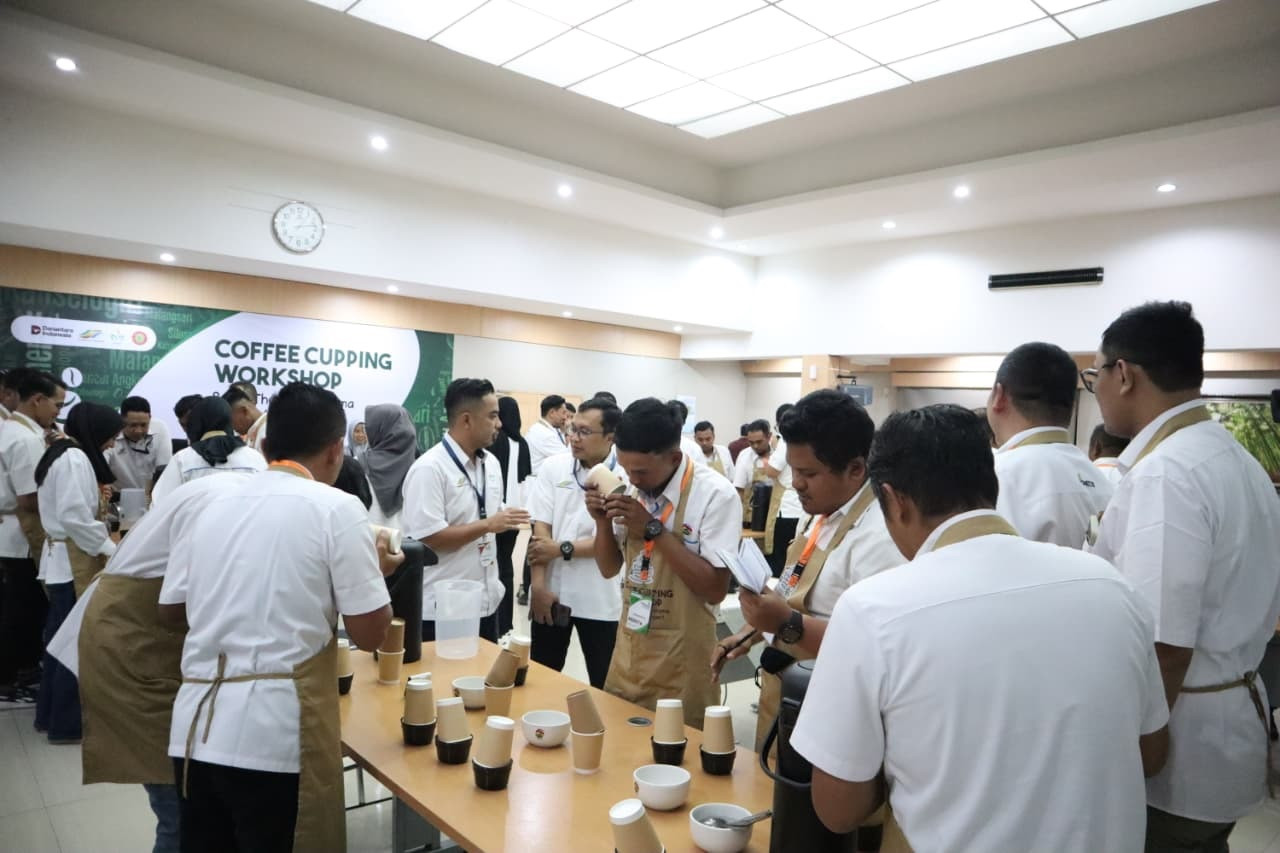 Coffee Cupping Workshop bertajuk Savor the Flavor, Aroma and Meet the Expert di Kantor PTPN I Regional 5, Surabaya, pada Senin (13/7/2026). (Foto: PTPN for jatimnow.com)