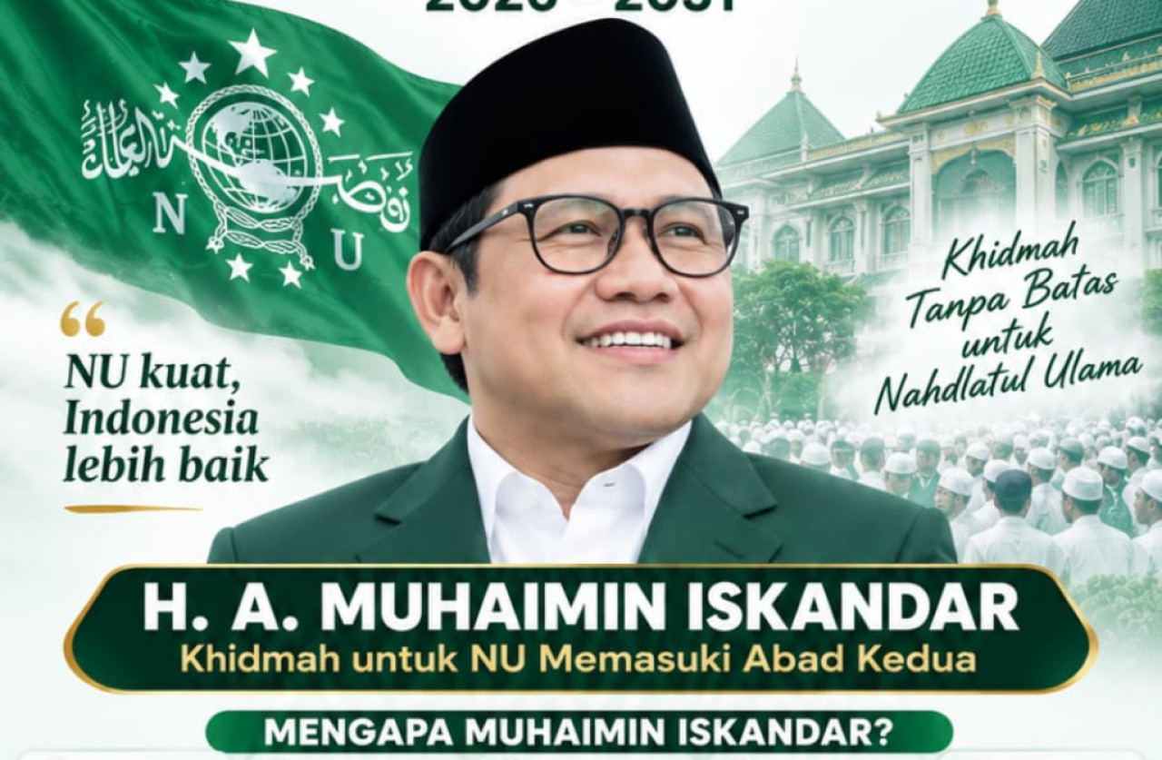Poros Muda NU terang-terangan mendorong Ketua Umum PKB Muhaimin Iskandar bertarung dalam bursa calon Ketua Umum PBNU. (Foto/Dokumentasi Poros Muda NU)