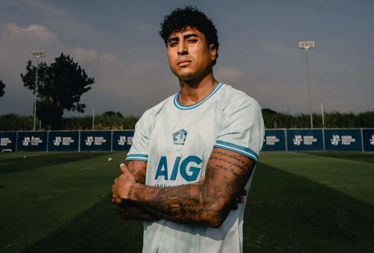 Potret Marcelo Djalo berseragam Persik Kediri. (Foto: Persik Kediri/jatimnow.com)