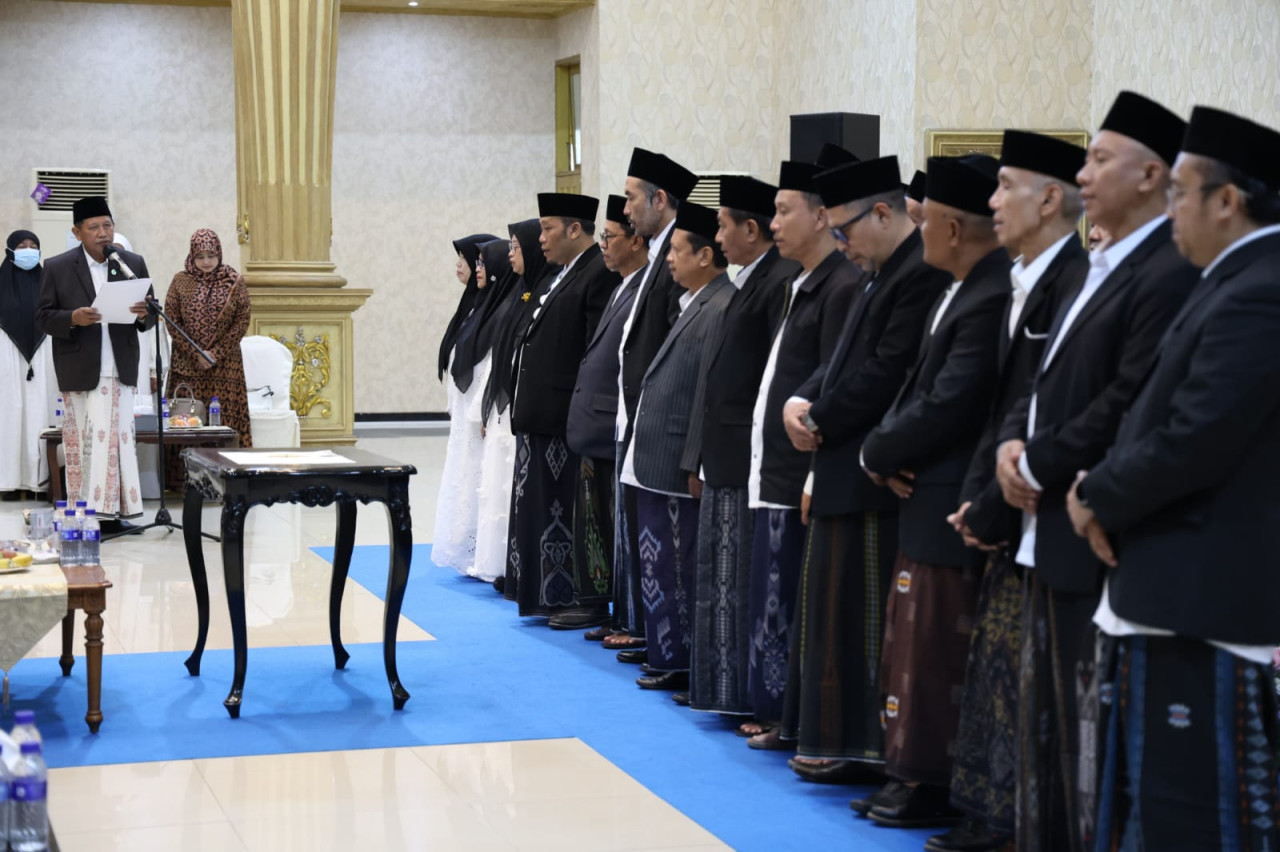 Pengukuhan MUI Kabupaten Jember di Pendopo Wahyawibawagraha (Foto: Diskominfo for jatimnow.com)