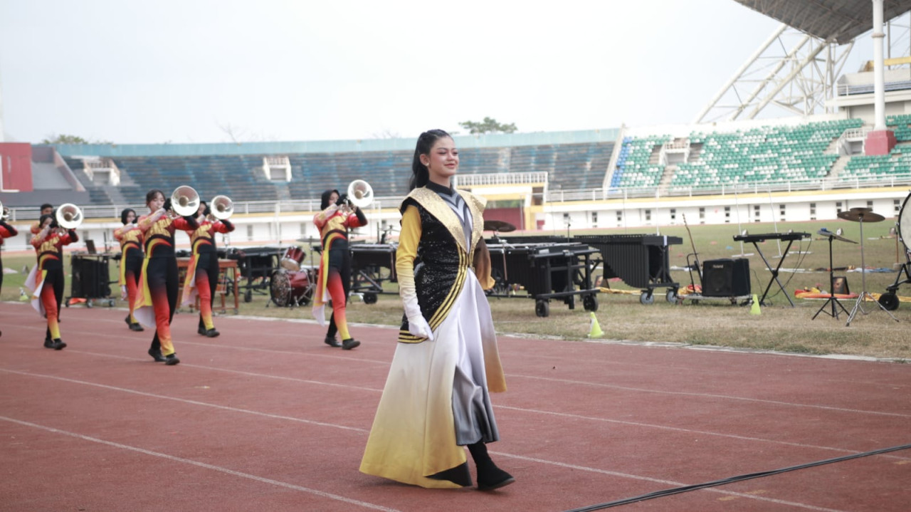 Jember Marching Band akan menjadi salah satu wakil Indonesia dalam Asian Music Games 2026 di Kuala Lumpur, Malaysia. (Foto: Diskominfo Jember/jatimnow.com)
