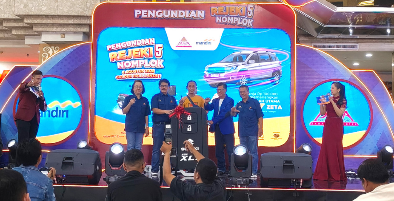 Pengundian Rejeki Nomplok 5 Plaza Surabaya, pada Sabtu, 8 Agustus 2026. (Foto: Ali Masduki/jatimnow.com)
