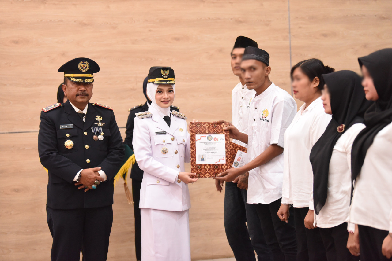 518 Warga Binaan Lapas Kediri Terima Remisi HUT ke-81 RI, 12 Orang Langsung Bebas