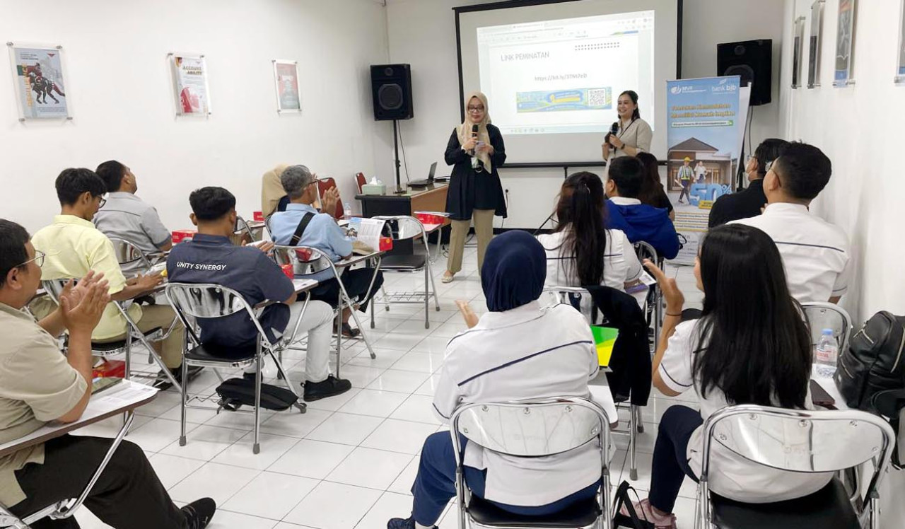 BPJS Ketenagakerjaan Surabaya Karimunjawa memperkuat literasi MLT dan JMO kepada Wings Group untuk mengoptimalkan manfaat bagi pekerja. (Foto/jatimnow.com)