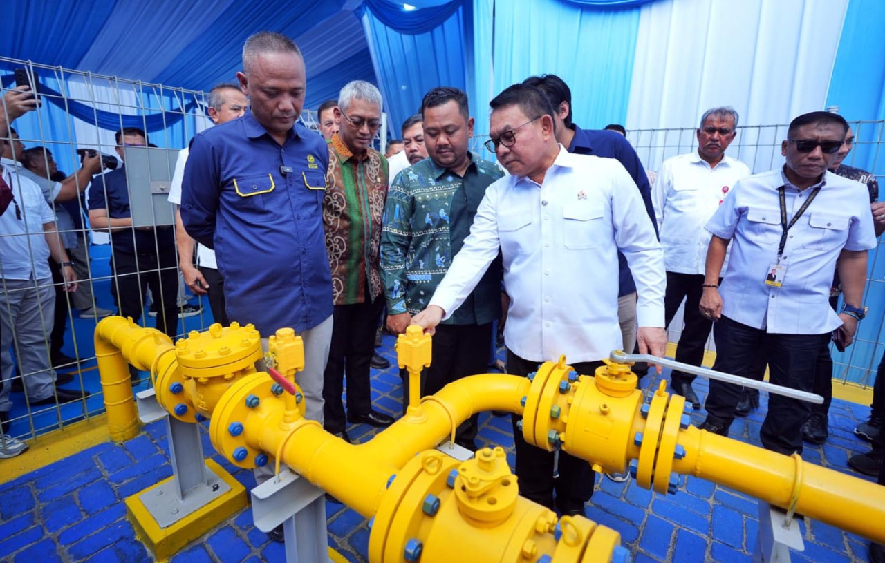 Kepala Staf Kepresidenan Dudung Abdurachman, meninjau kesiapan jargas APBN TA 2025–2026 di Gresik dan Sidoarjo bersama jenderal ESDM dan PGN, Senin (21/9/2026). (Foto: PGN for jatimnow.com)