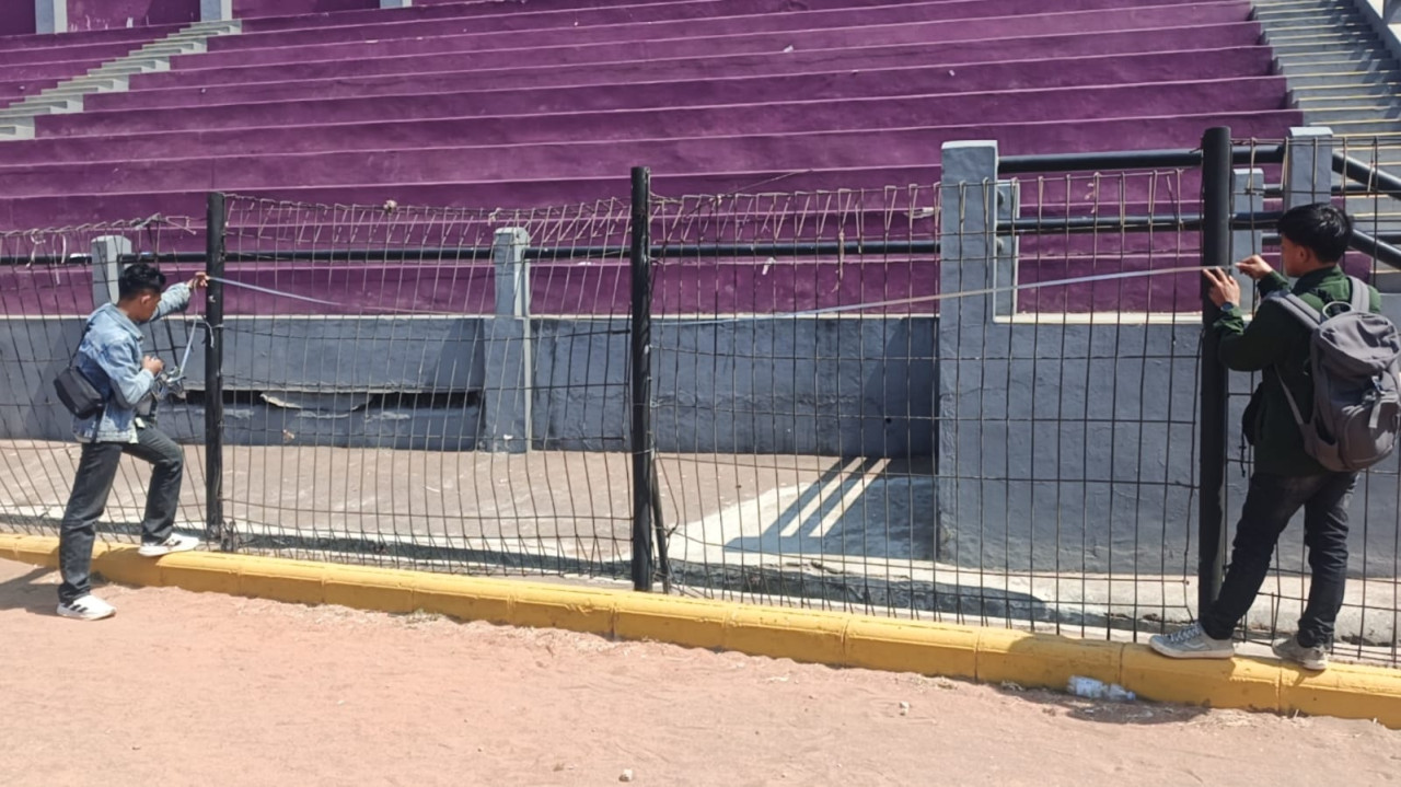 Pagar Stadion Brawijaya Kediri Diganti Mulai Besok, Besi Lebih Besar dan Tinggi