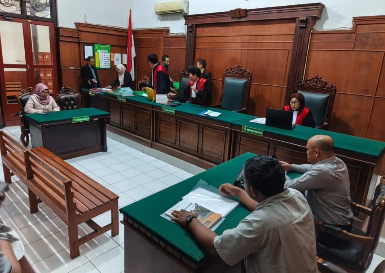 Sidang perdata gugatan Ijazah DPRD Bojonegoro dan Wakil DPRD Jatim di PN Surabaya (dok.jatimnow.com)