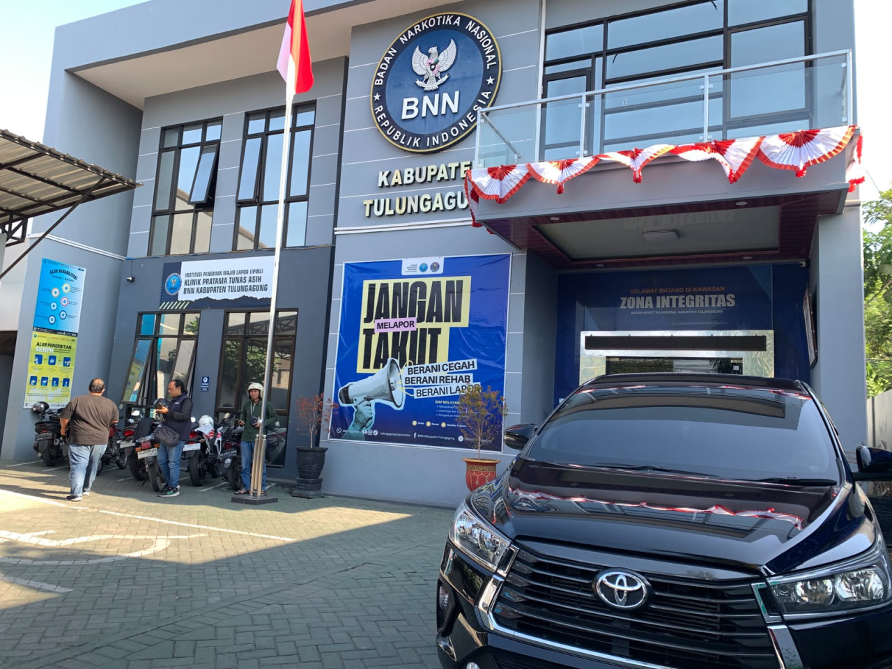 Kantor BNN Kabupaten Tulungagung. (Foto: Bramanta/jatimnow.com)