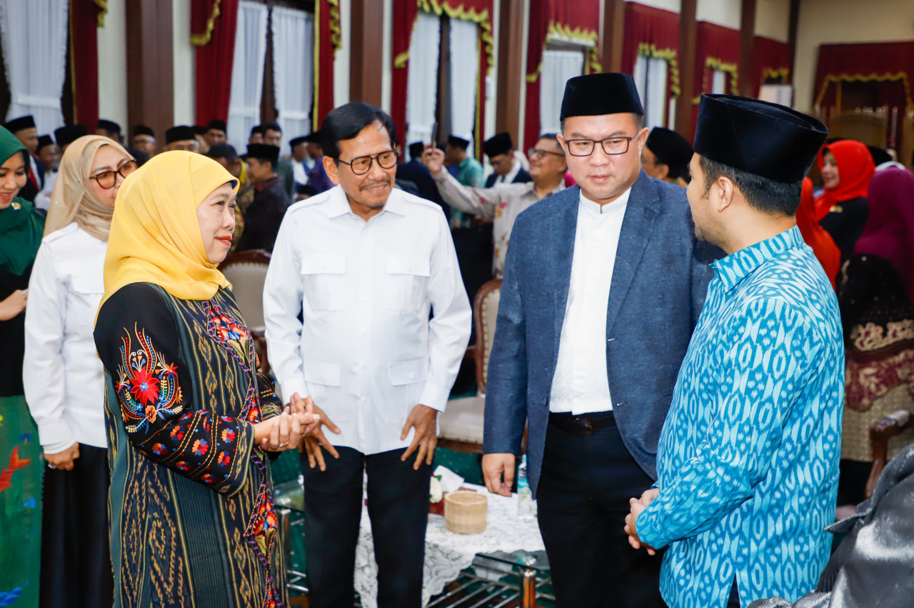 Gubernur Khofifah saat menghadiri Pengukuhan Pengurus ICMI Jawa Timur (foto: Adpim Pemprov Jatim for jatimnow.com)