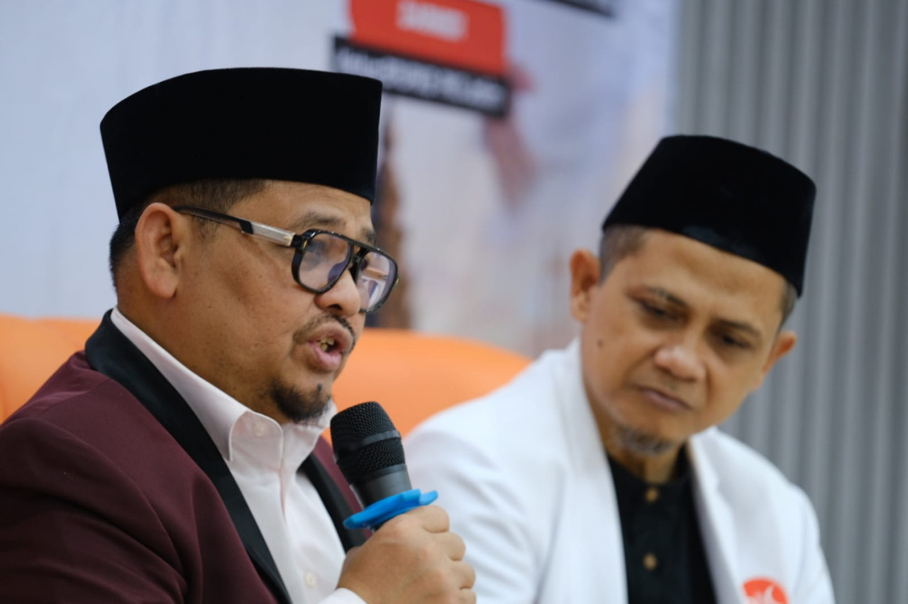 PKS Jatim memperkuat silaturahmi dan meminta nasihat para kiai serta tokoh masyarakat jatim dalam pertemuan di Kantor DPW PKS Jatim, Sabtu (26/9/2026). (Foto: PKS for jatimnow.com)