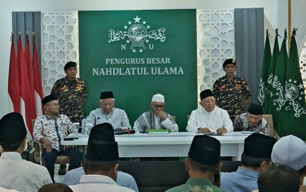 Pengumumam resmi susunan pengurus PBNU periode 2026 - 2031 (tangkapan layar)