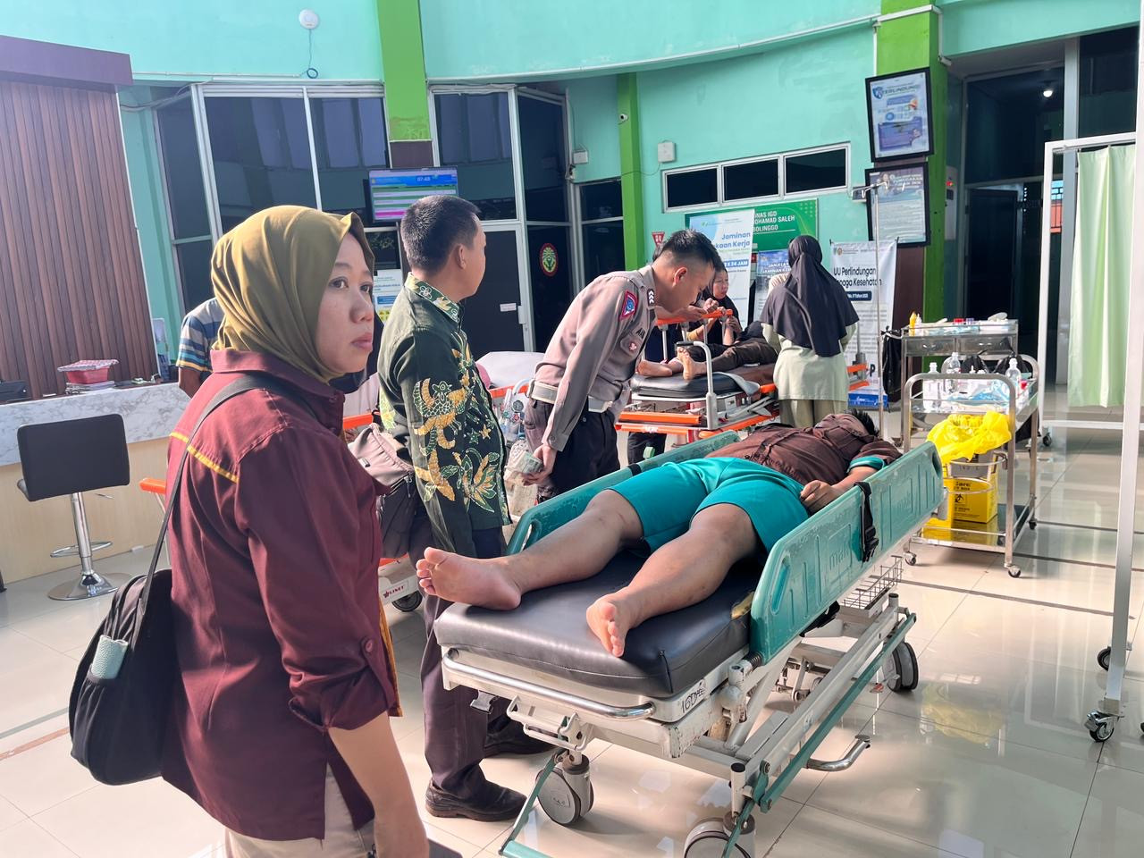Tabrakan Beruntun di Jalan A.A. Maramis Probolinggo, 5 Pemotor Terluka