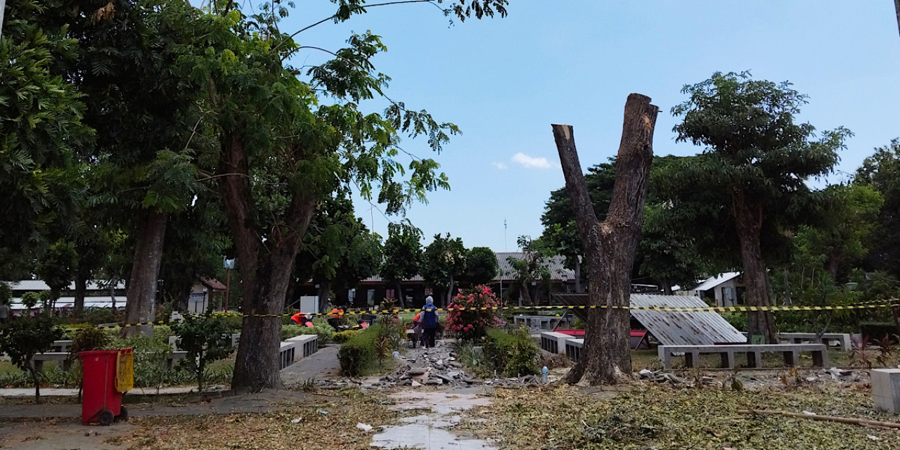 Taman Kilisuci di Kecamatan Pare, Kabupaten Kediri, akan mendapatkan sentuhan perbaikan. (Foto: Istimewa)