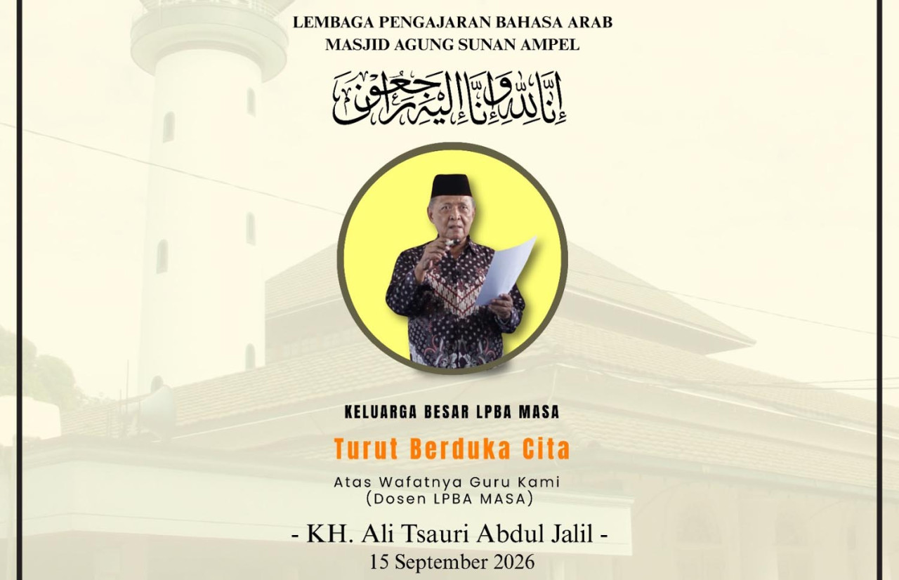 Ustadz Ali Tsauri, ulama dan pendidik bahasa Arab, wafat pada 15 September 2026. (Foto/jatimnow.com)