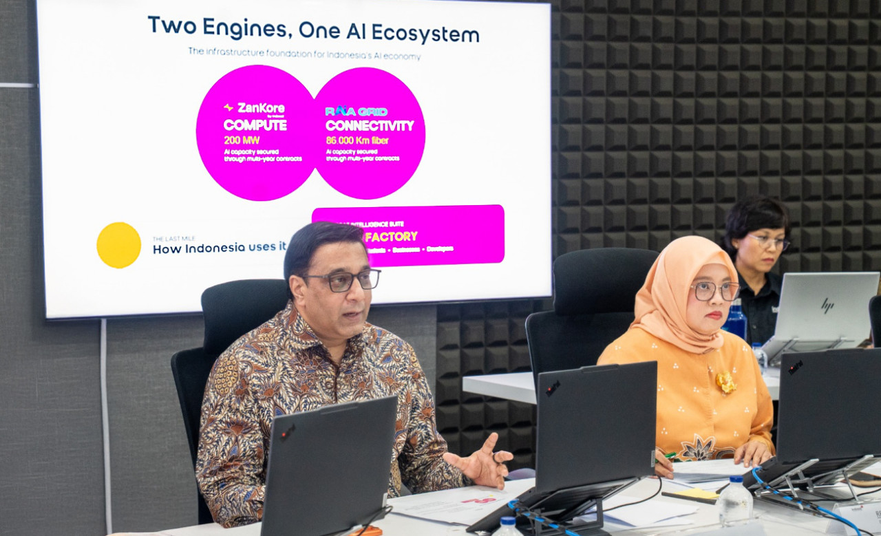 RUPSLB Indosat resmi memperpanjang masa jabatan CEO Vikram Sinha. (Foto: IOH for jatimnow.com)