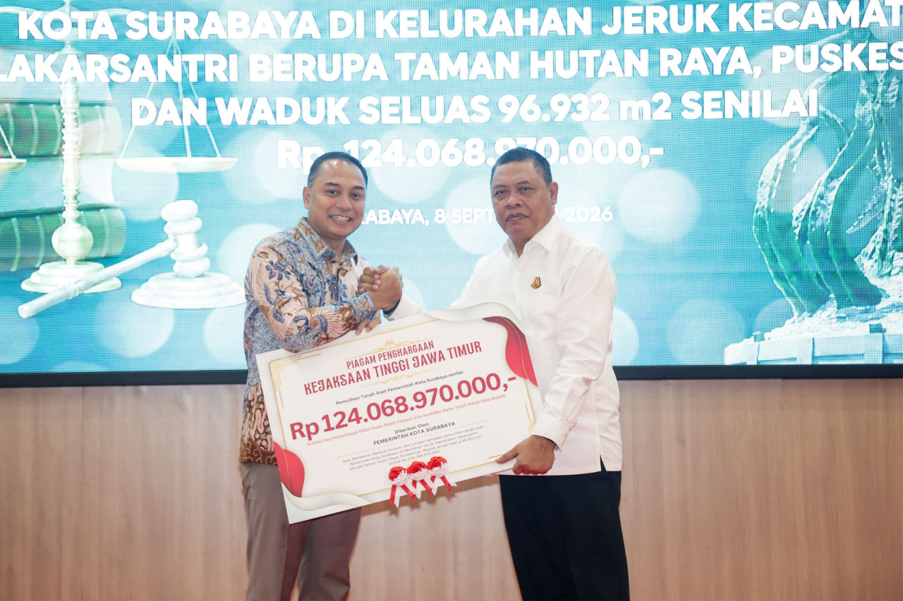 Aset Rp124 Miliar Kembali ke Pemkot Surabaya,  Siap Dongkrak Ekonomi dan Kesejahteraan Warga