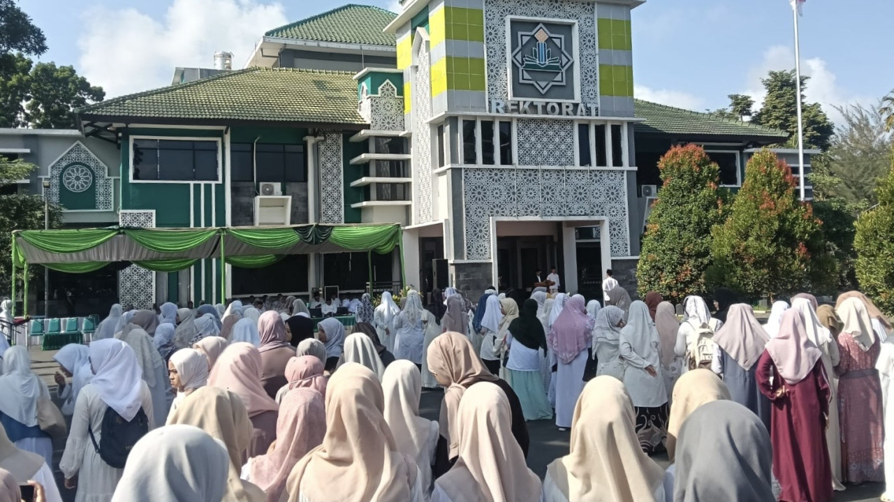 Apel Peringatan Hari Santri Nasional di UIN KHAS Jember, Kamis (22/10/2026). (Foto: Sugianto/jatimnow.com)