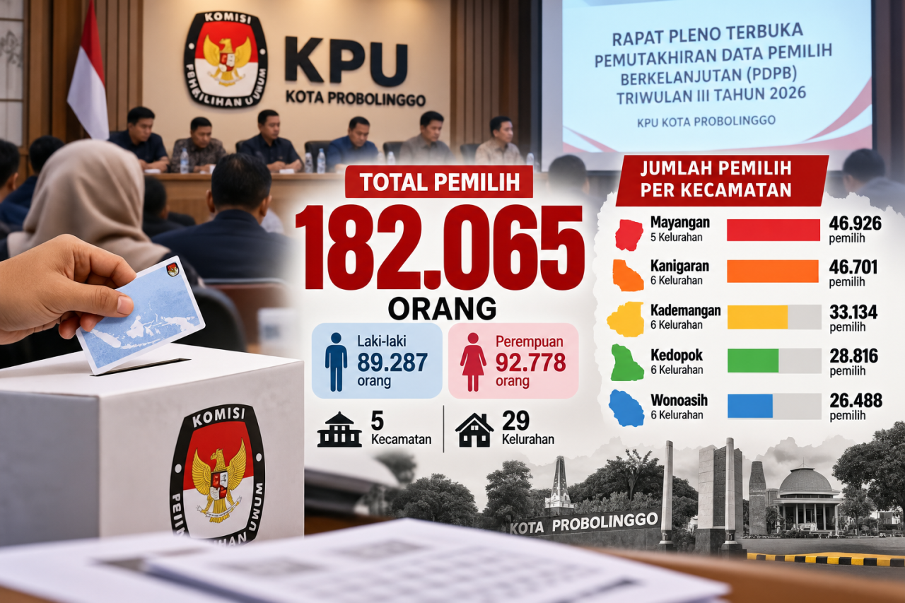 Ilustrasi rapat pleno KPU Kota Probolinggo. (Foto: Ilustrasi AI)