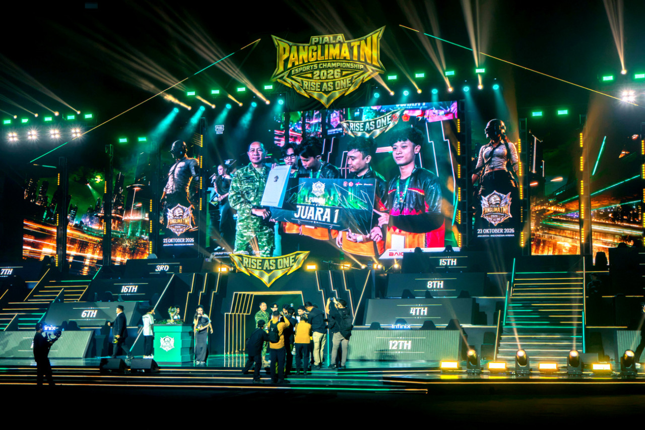 Kodam XVII/Cendrawasih keluar sebagai juara Piala Panglima TNI Esports Championship 2026. (Foto/jatimnow.com)