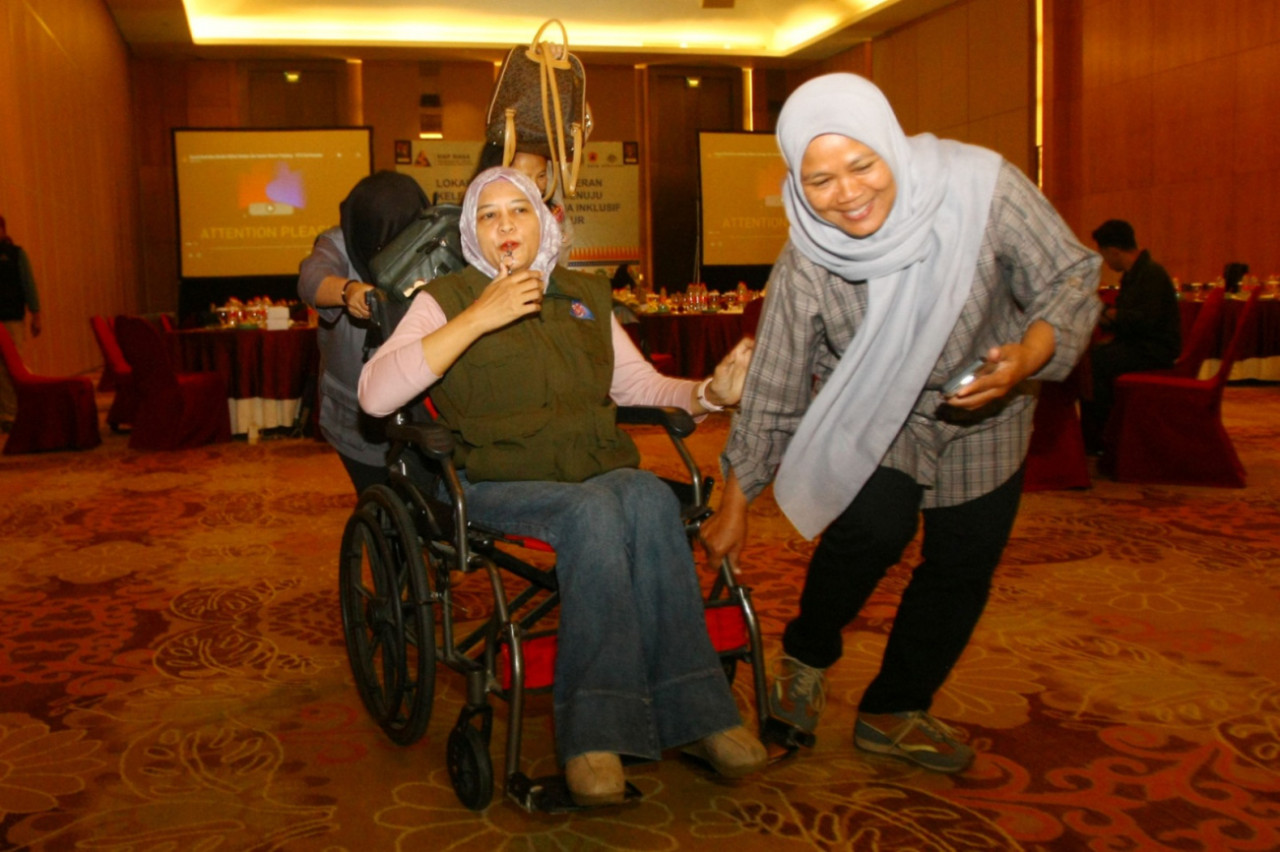 BPBD Jatim perkuat penanggulangan bencana inklusif. Penyandang disabilitas dilibatkan agar peringatan dini dan evakuasi lebih mudah diakses. (Foto/jatimnow.com)