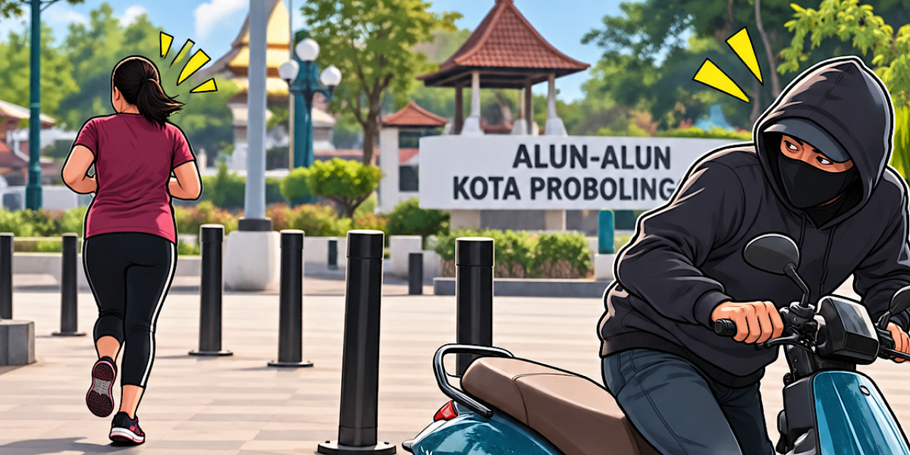 Jogging di Alun-Alun Probolinggo Motor Listrik Rp17 Juta Raib, Jukir Bilang Enggak Tahu