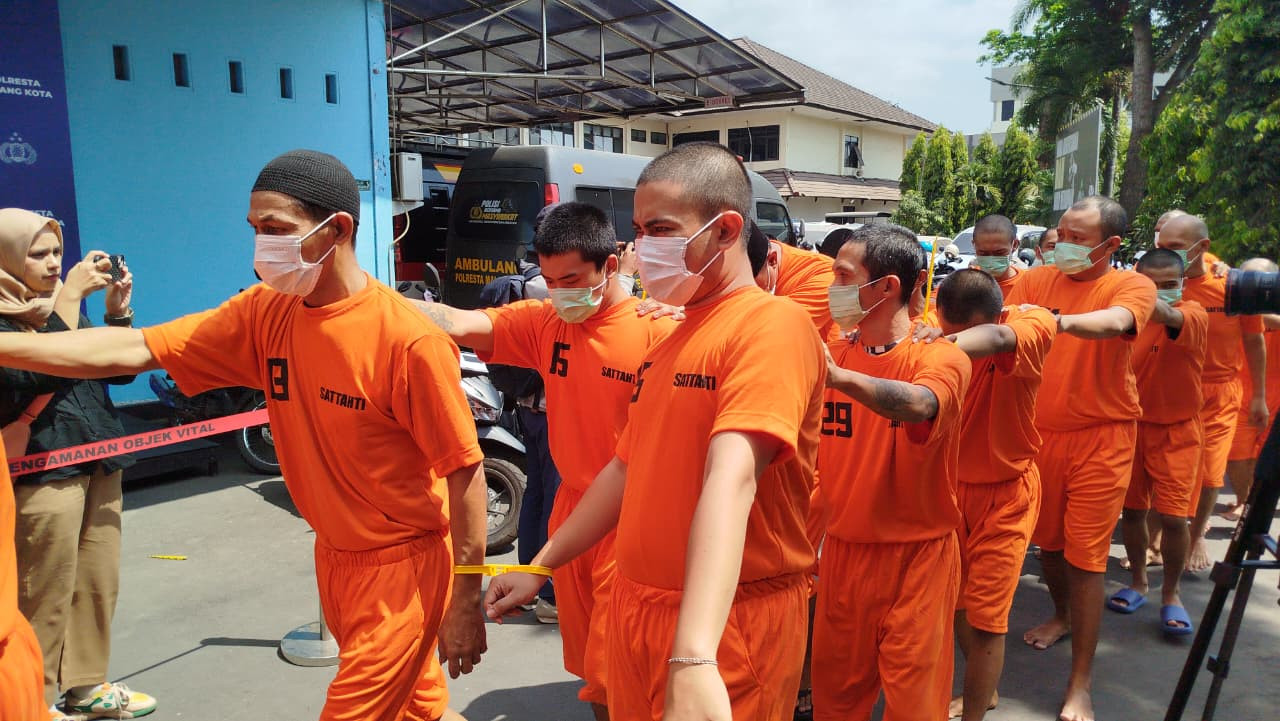 Polresta Malang Kota Ungkap 38 Kejahatan Selama Oktober, 50 Tersangka Ditangkap