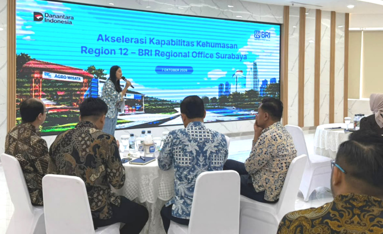 BRI menggelar pelatihan kehumasan di Surabaya untuk memperkuat mitigasi krisis, pemantauan isu digital, dan reputasi perbankan di era AI. (Foto/jatimnow.com)
