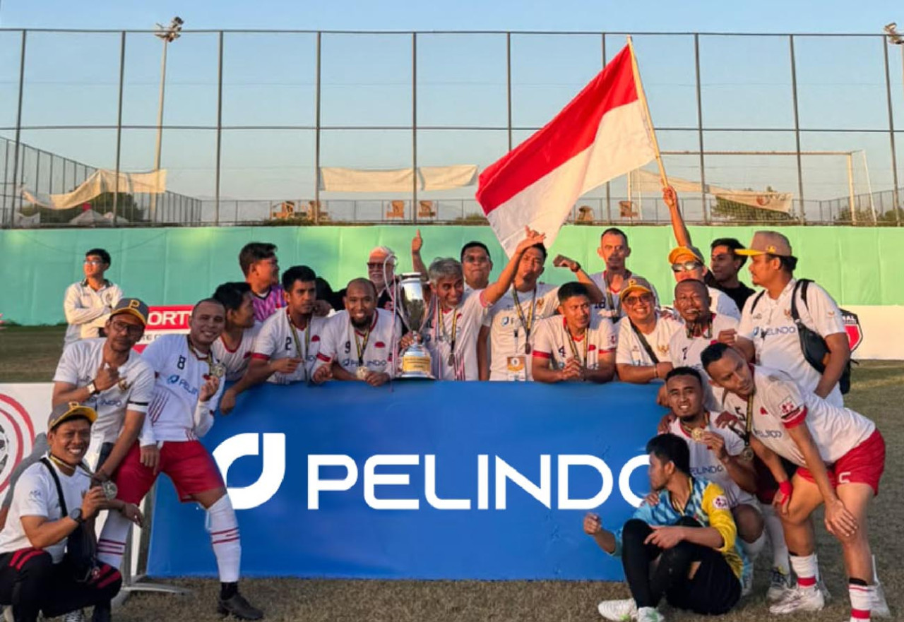 Pelindo FC sukses menjuarai turnamen mini soccer dunia FIFCO 2026 di Turki setelah menekuk Yapı Kredi 2-0 di partai final. (Foto: Pelindo for jatimnow.com)