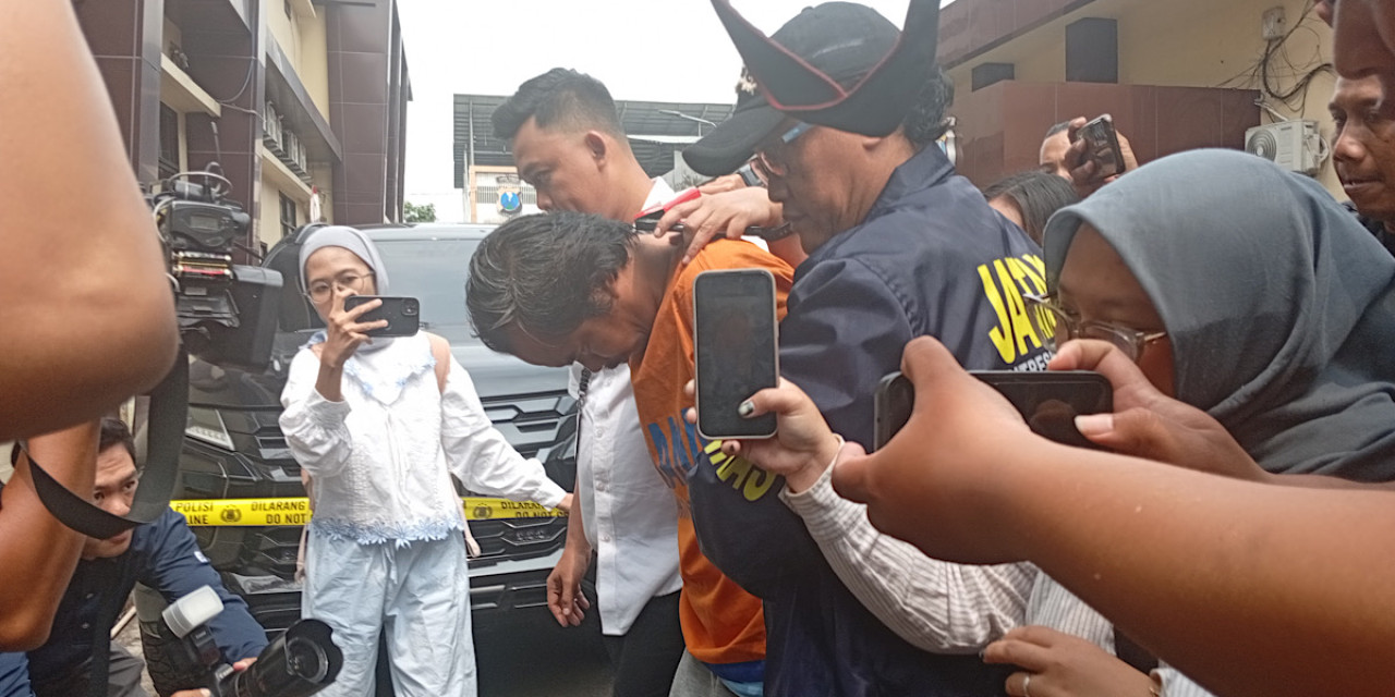 Pelaku pembunuhan ibu dan anak di Madiun. (Foto: Sujianto/jatimnow.com)
