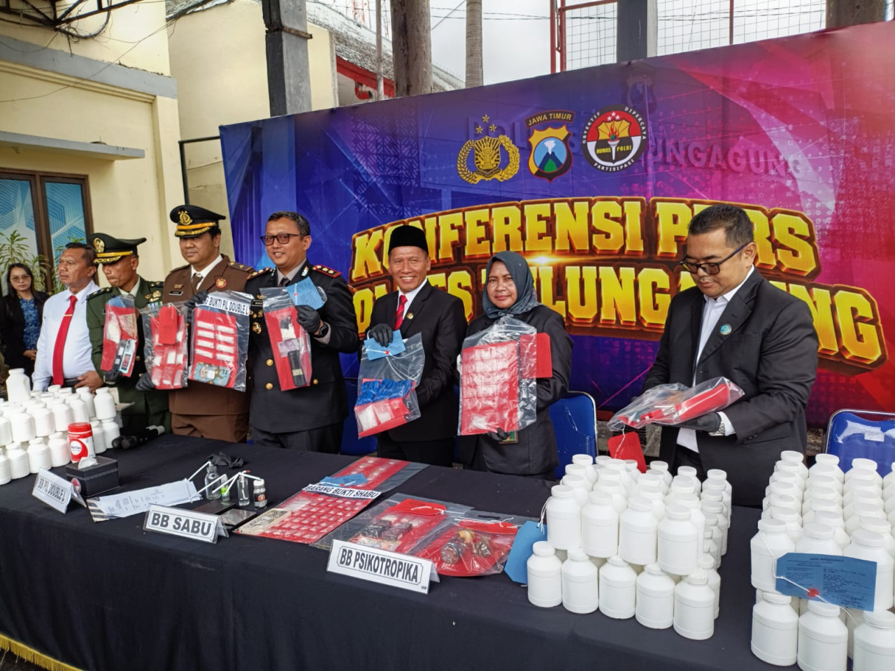 Puluhan Pengedar Narkoba Ditangkap Polres Tulungagung, Separuhnya Residivis