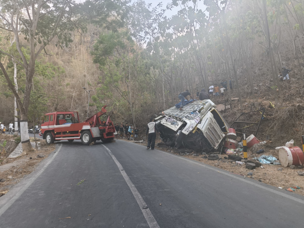 Diduga Rem Blong, Truk Sound Horeg di Malang Tabrak Motor dan Tewaskan 1 Orang