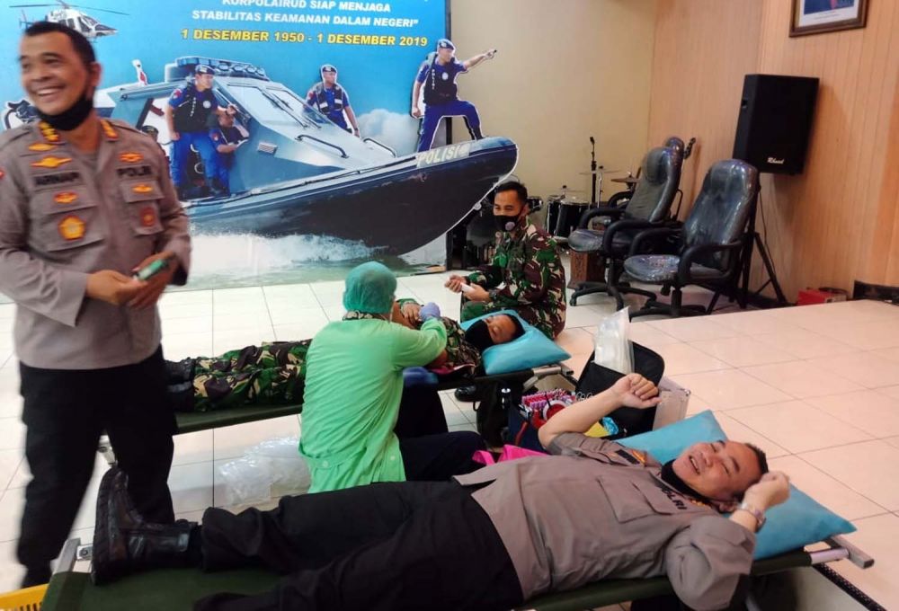 Bantu PMI di Masa Pandemi Covid-19, Alumni AKABRI 95 Gelar Donor Darah