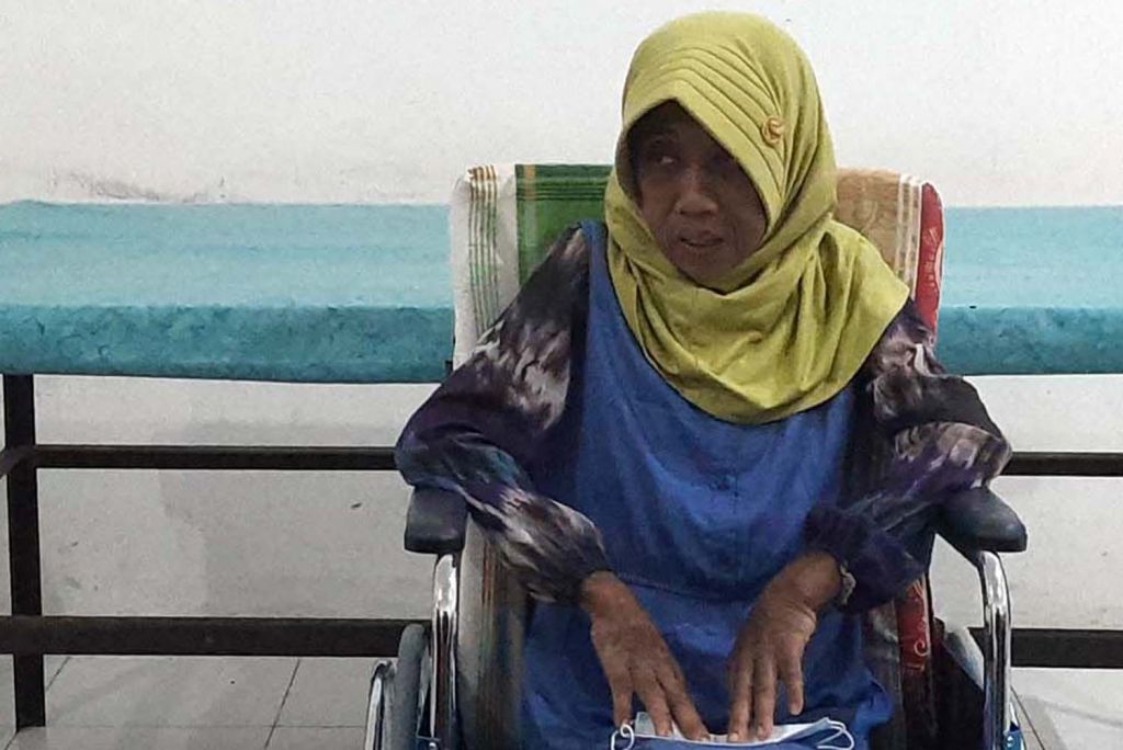 EAS atau Elok Anggraini Setyawati saat di Liponsos Surabaya (foto dokumen)

