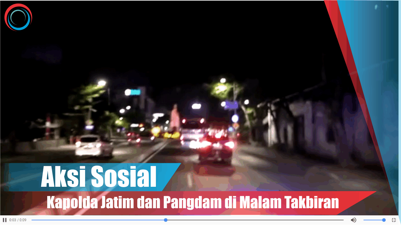 Video: Aksi Sosial Kapolda Jatim dan Pangdam di Malam Takbiran