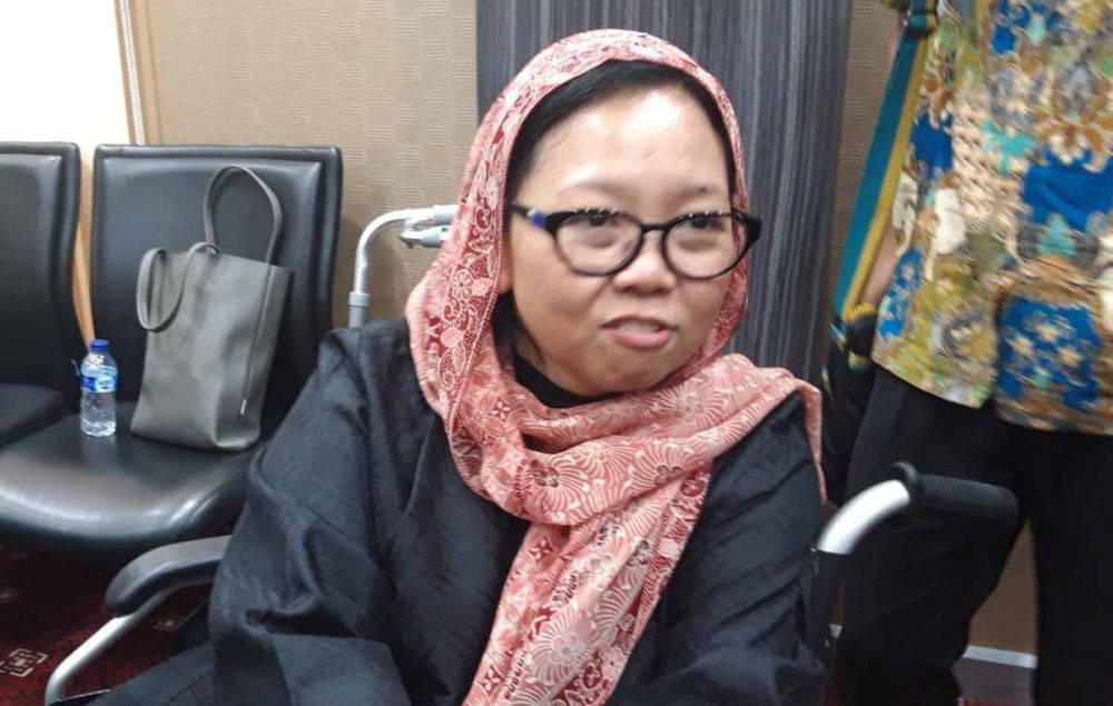 Alissa Wahid, putri sulung almarhum Abdurrahman Wahid atau Gus Dur di Surabaya