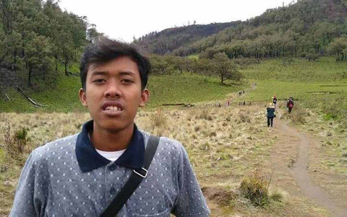 Alvi Kurniawan, pendaki asal Magelang, Jawa Tengah yang hilang di Gunung Lawu, Magetan (foto: Istimewa)