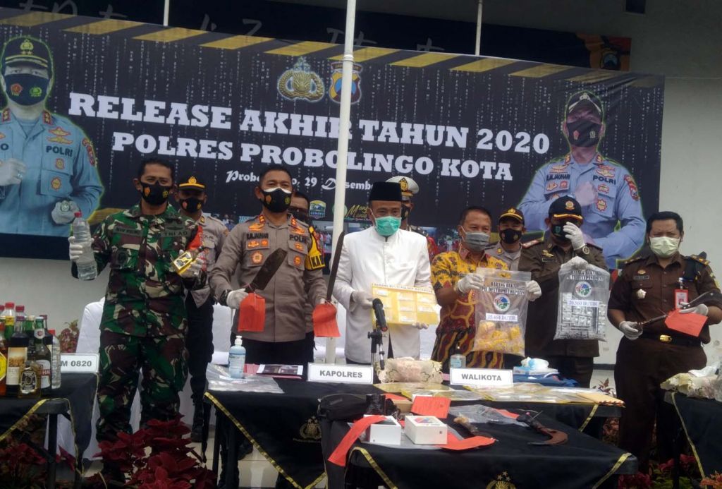 Anev ungkap kasus Polres Probolinggo Kota sepanjang Tahun 2020