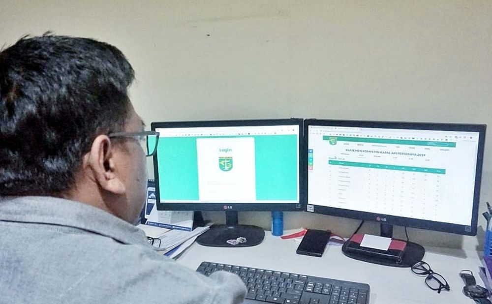 Aplikasi gawang.id untuk Persebaya amatir