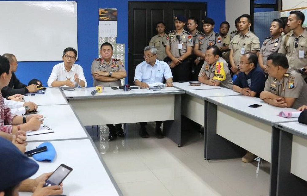 BPPT rapat bersama Kapolda Jatim Irjen Pol Luki Hermawan di Kantor Kompas.
