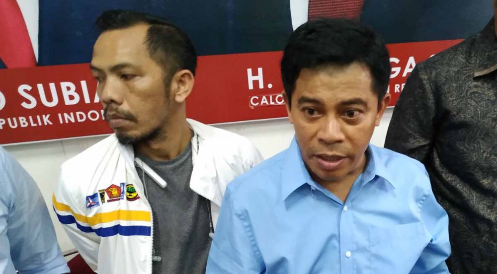 Ketua BPP Jatim untuk Prabowo-Sandi, Supriyatno di Graha Astranawa, Surabaya 