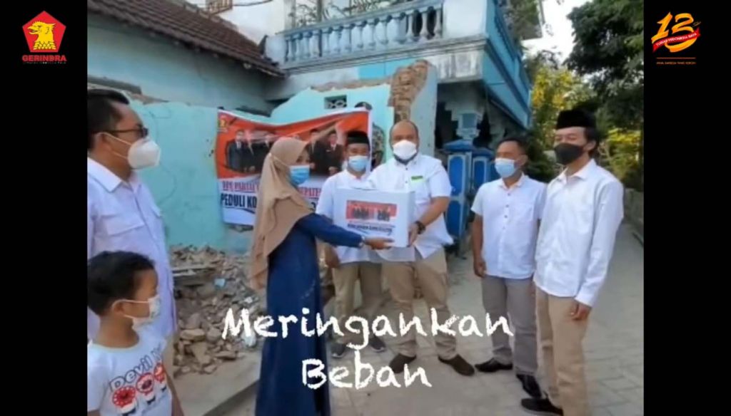 Bakti sosial sebagai bentuk 'tepo sliro' Gerindra Jatim pada masyarakat di masa PPKM Darurat