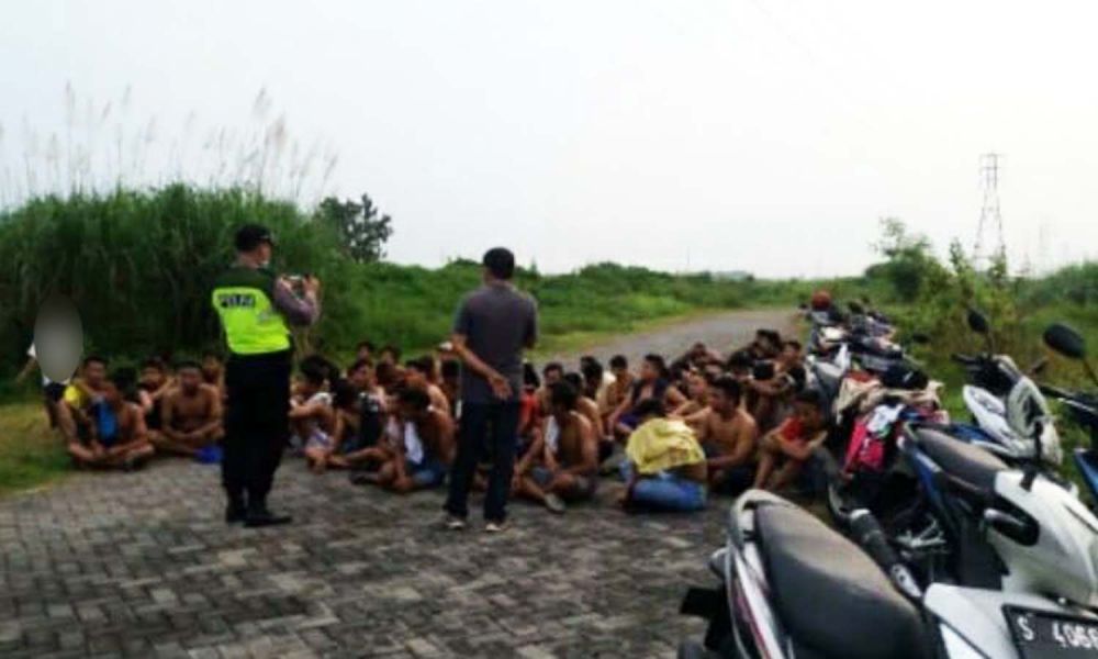 Terlibat Balap Liar di Tengah Corona Mewabah, 30 ABG Mojokerto Diciduk