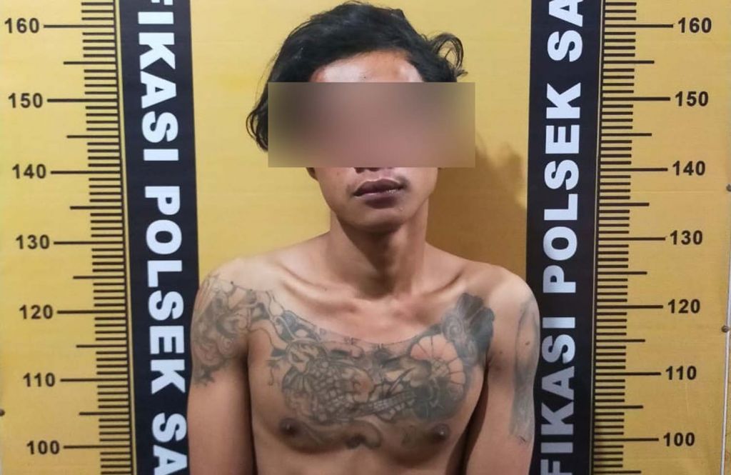 Bandit ingusan diamankan di Mapolsek Sawahan, Surabaya