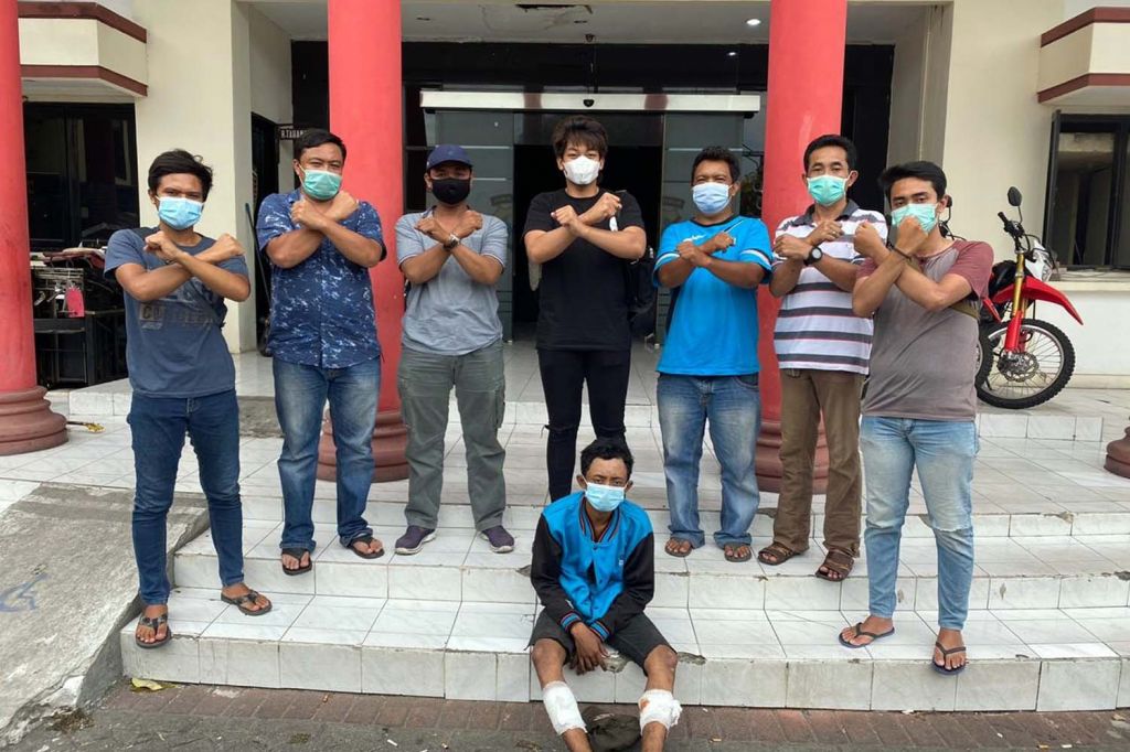 Tim Jatanras Polrestabes Surabaya lumpuhkan kedua kaki bandit jalanan buronan tiga polres