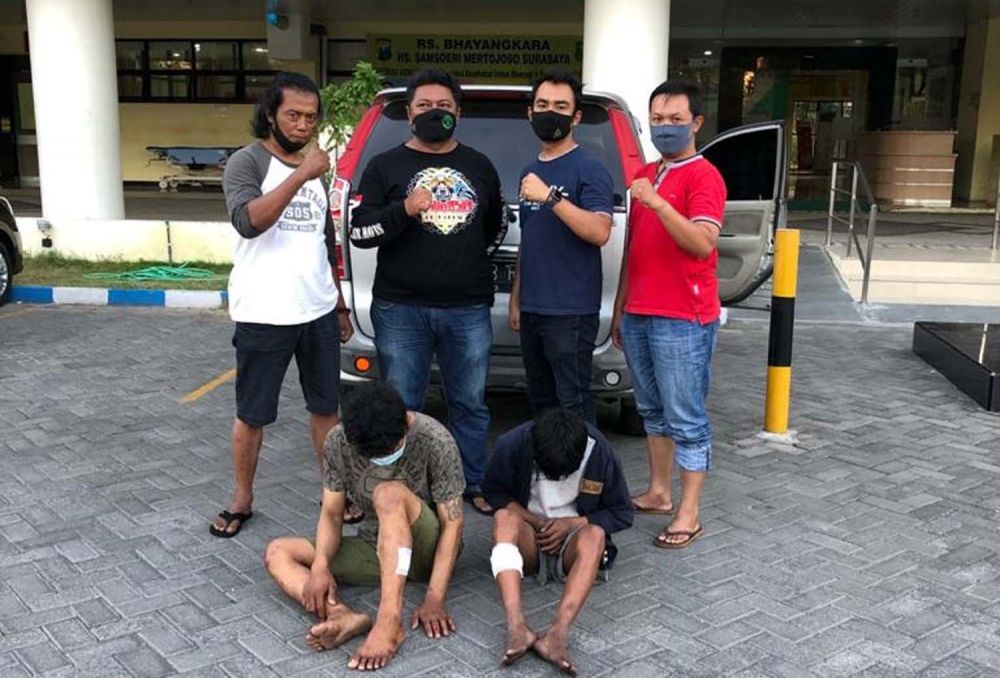 Dua bandit jalanan dilumpuhkan Tim Unit Reskrim Polsek Bubutan, Surabaya