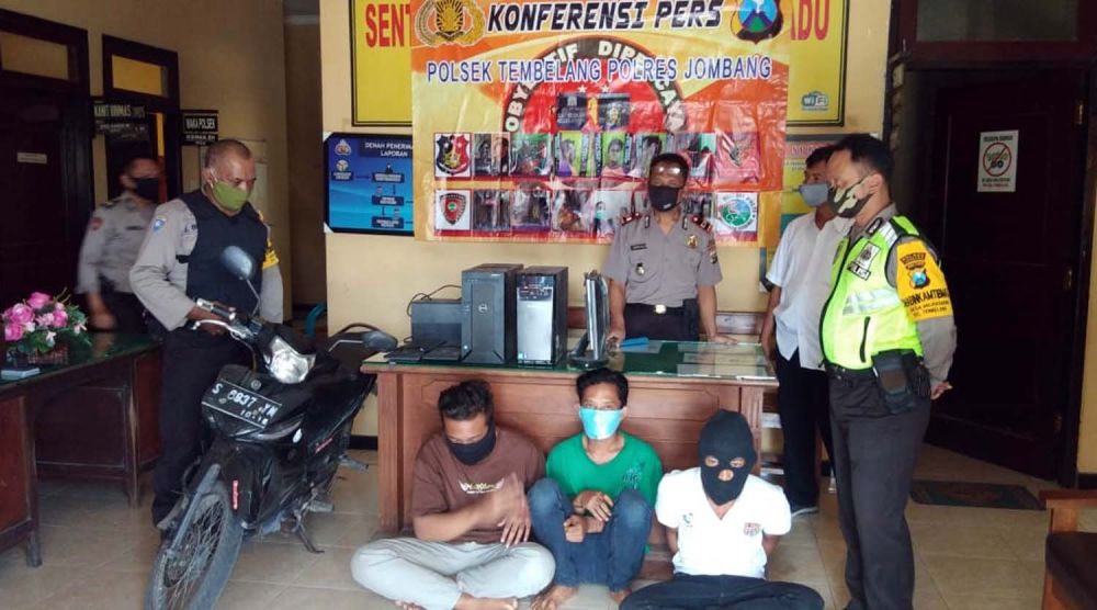 Komplotan Bandit Pembobol Mts 16 Tembelang, Jombang Diringkus