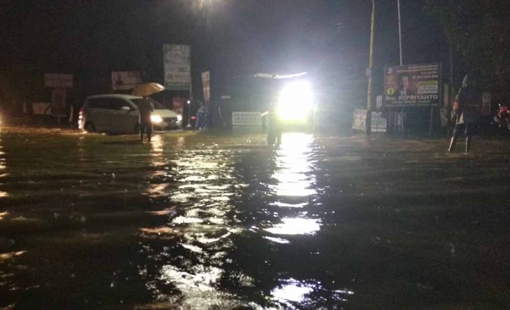 Banjir di salah satu wilayah di Ponorogo